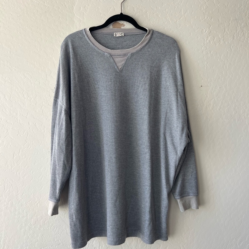 Free People Early Night Thermal Oversized Pullover